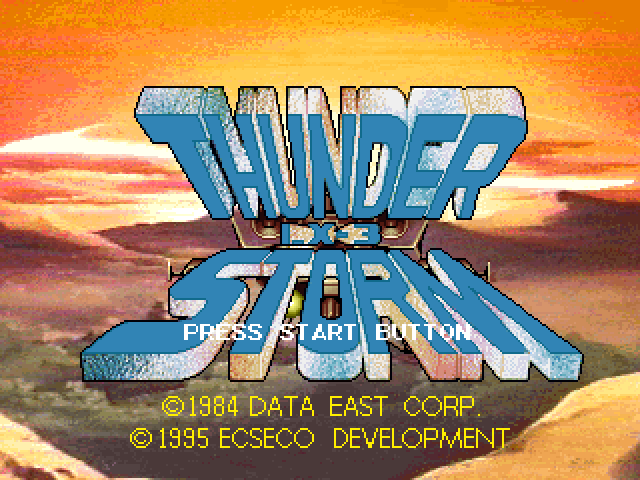 Interactive Movie Action - Thunder Storm LX-3 & Road Blaster Title Screen